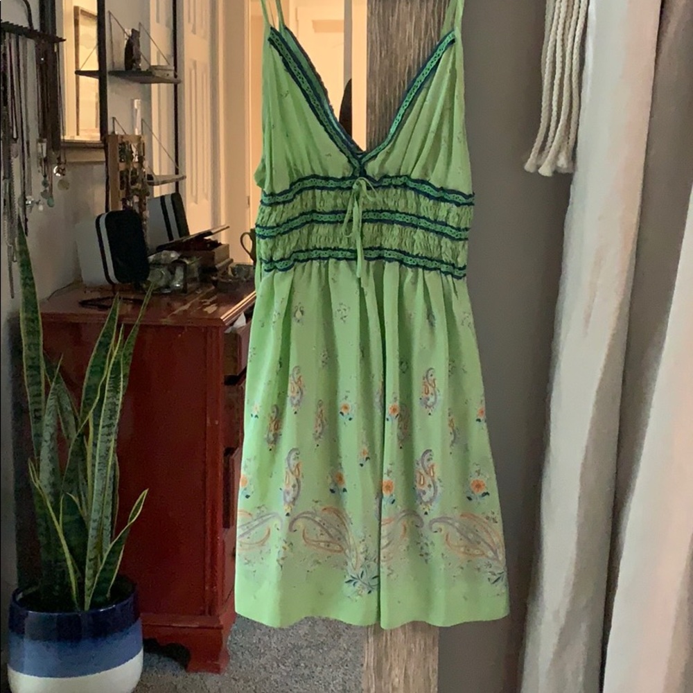 Free People Silk mini dress. Sz 6